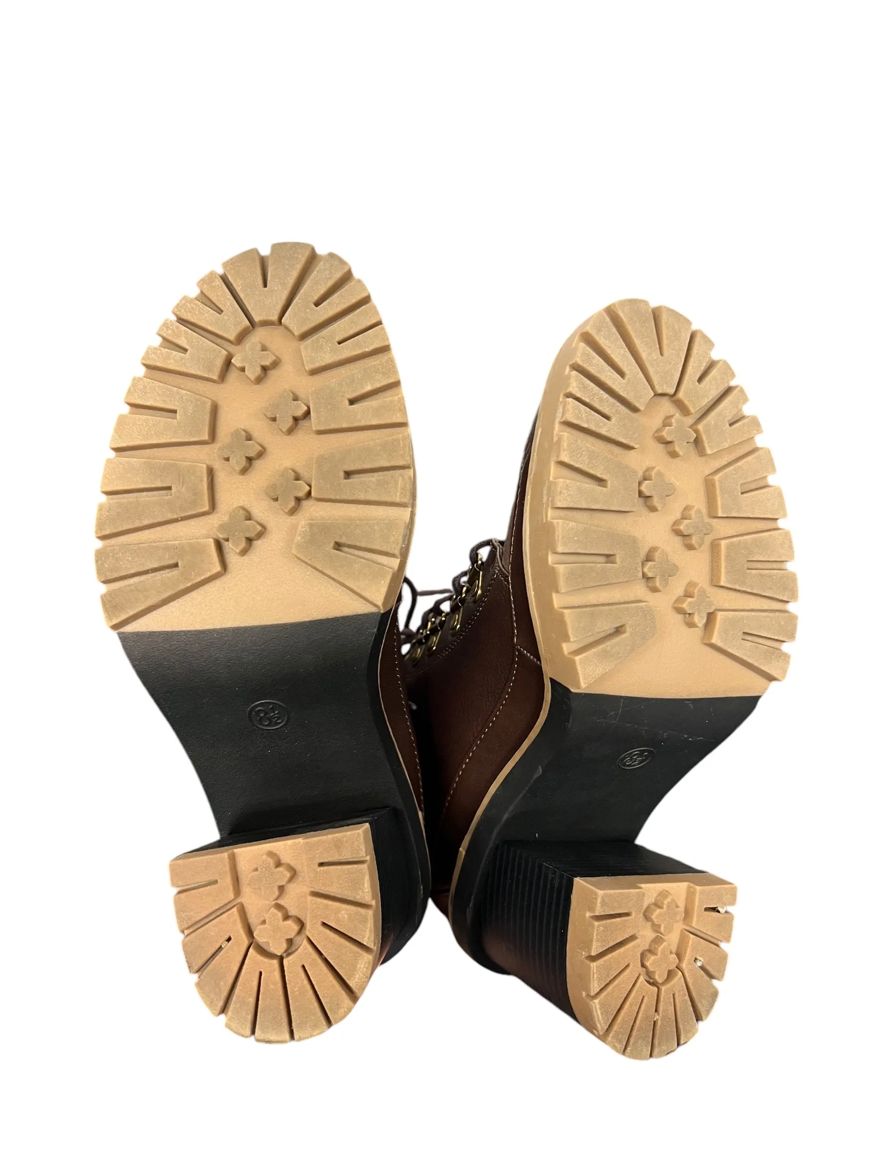 Boots Ankle Heels By A New Day In Brown, Size: 8.5