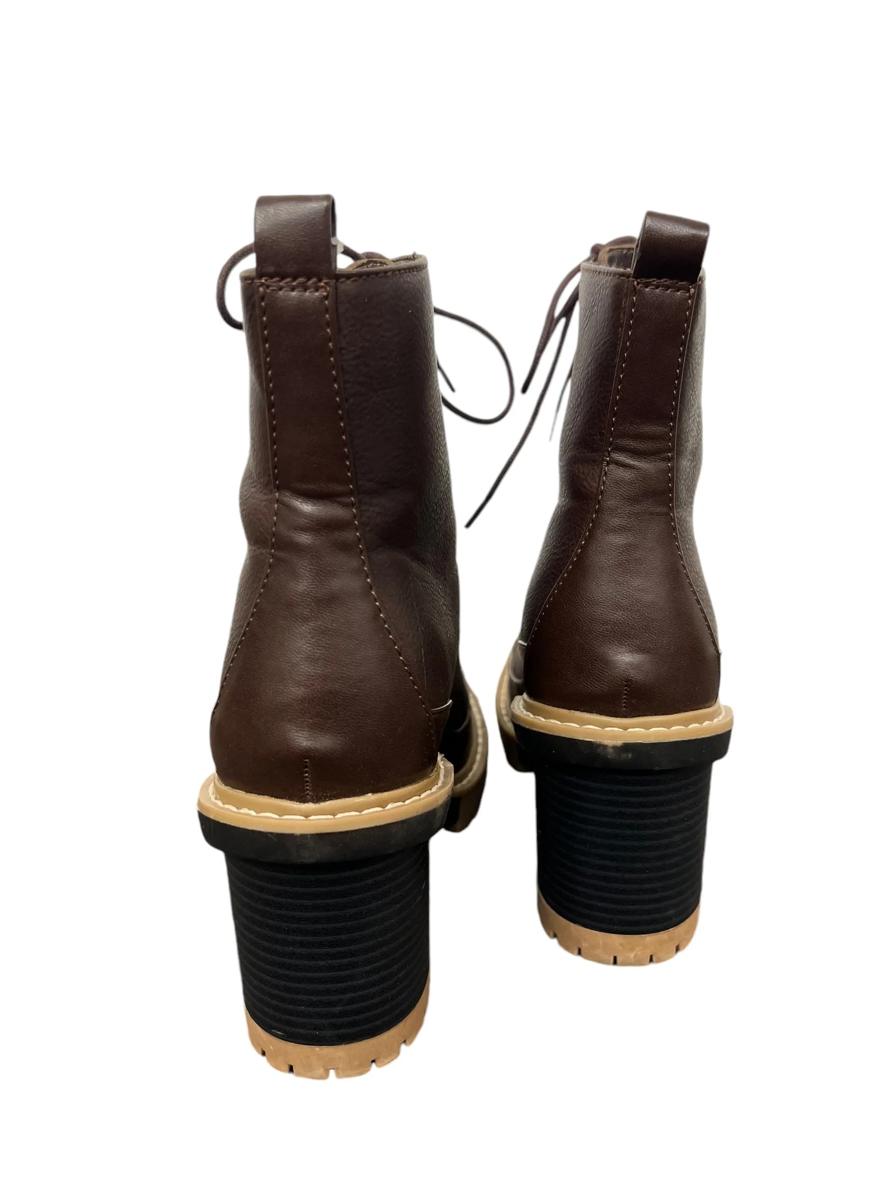 Boots Ankle Heels By A New Day In Brown, Size: 8.5