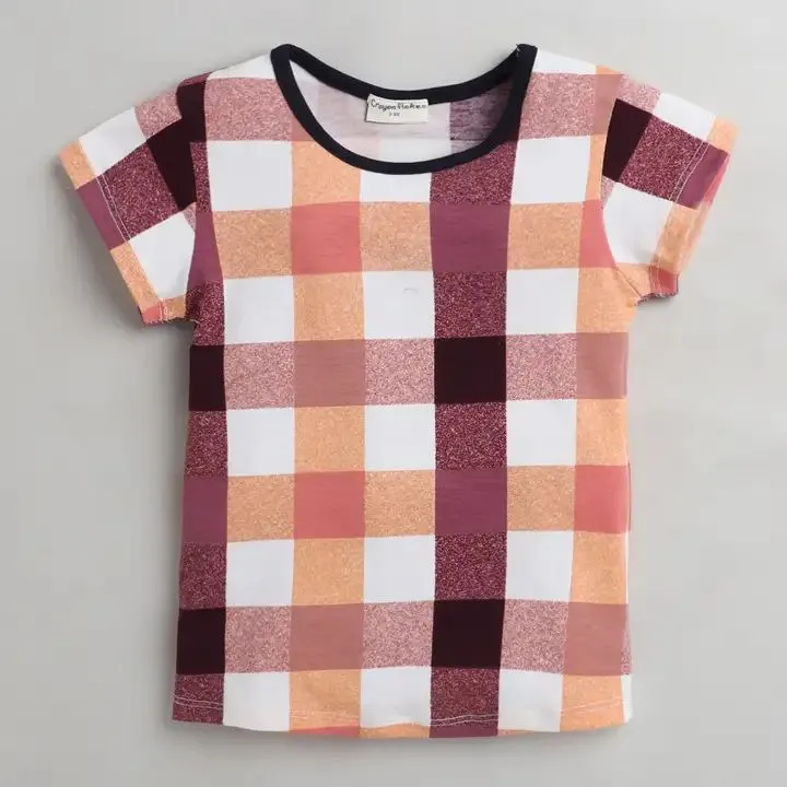 Checkered Printed Top