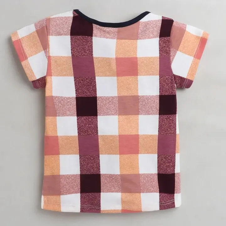 Checkered Printed Top