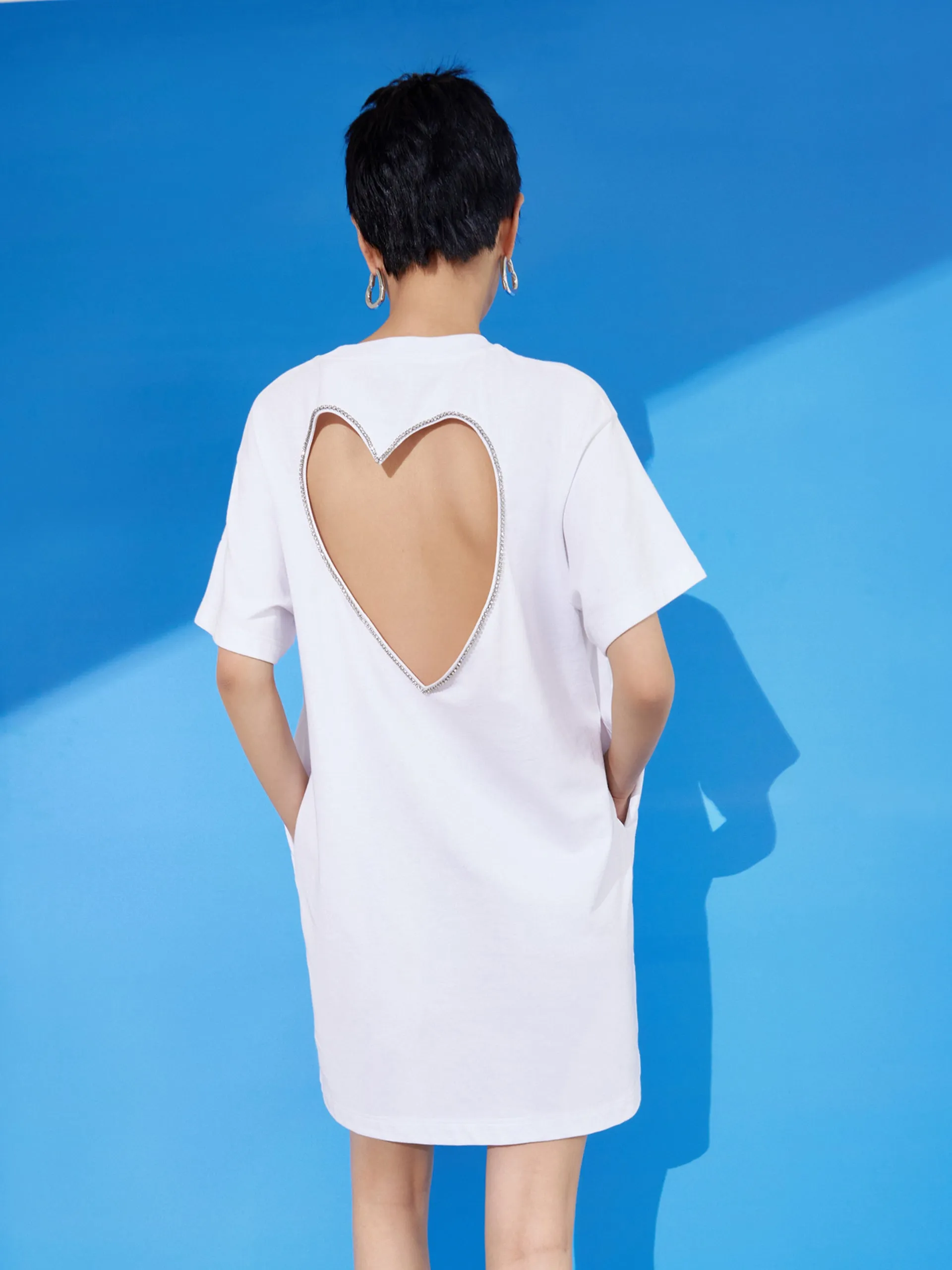 Cutout Sweetheart Back Dress