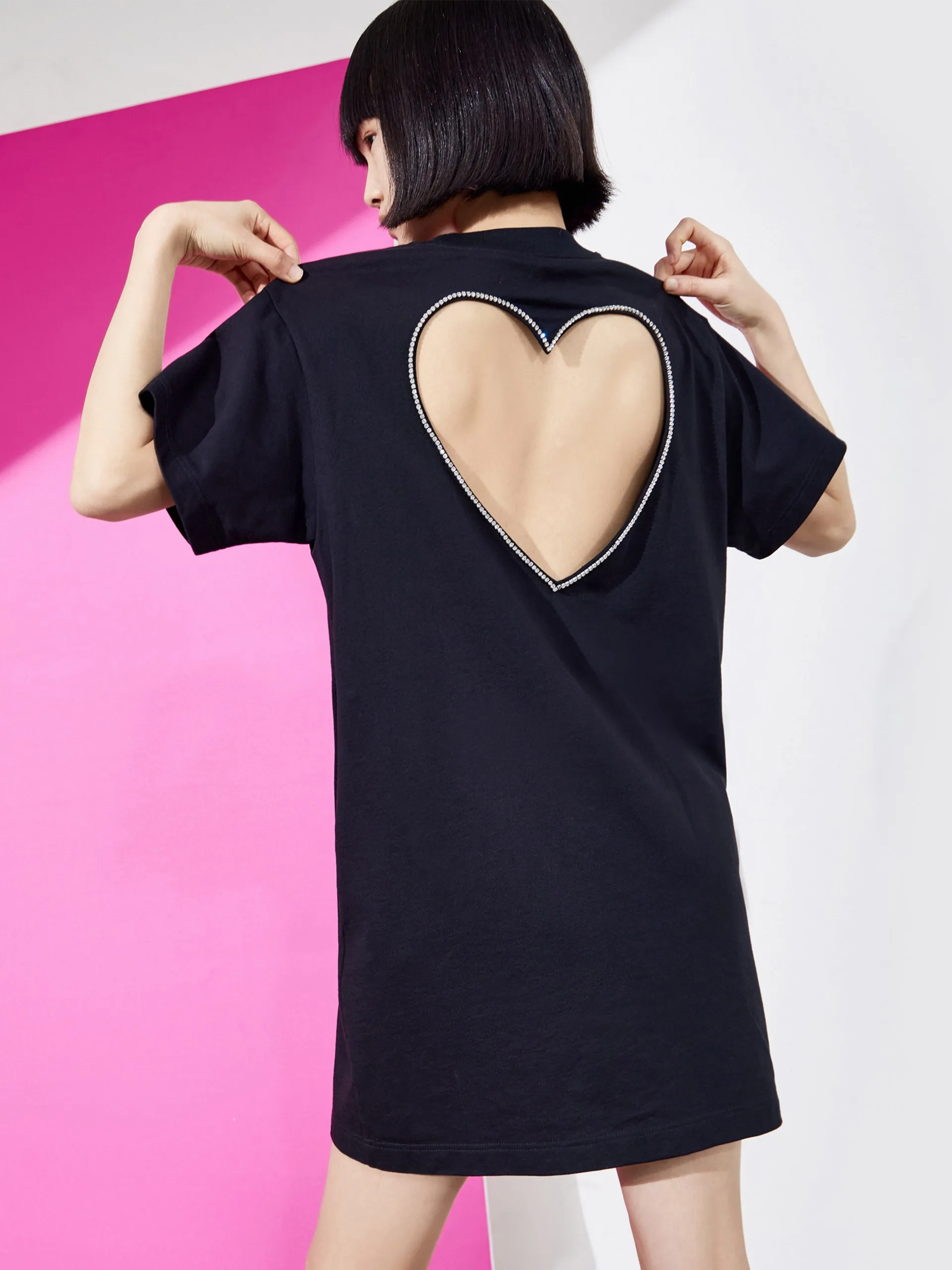 Cutout Sweetheart Back Dress