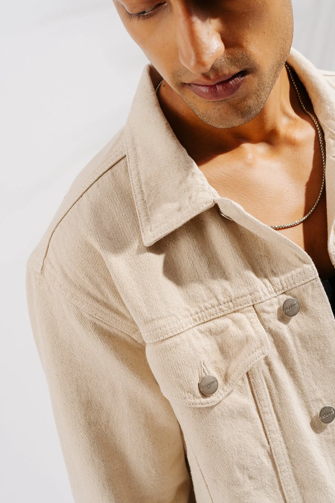 Ecru Classic Men's Trucker Jacket