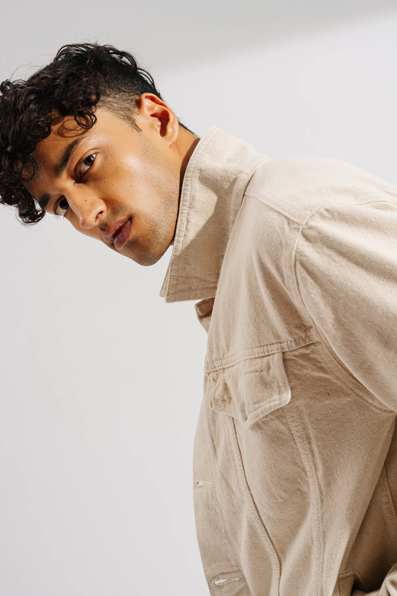 Ecru Classic Men's Trucker Jacket