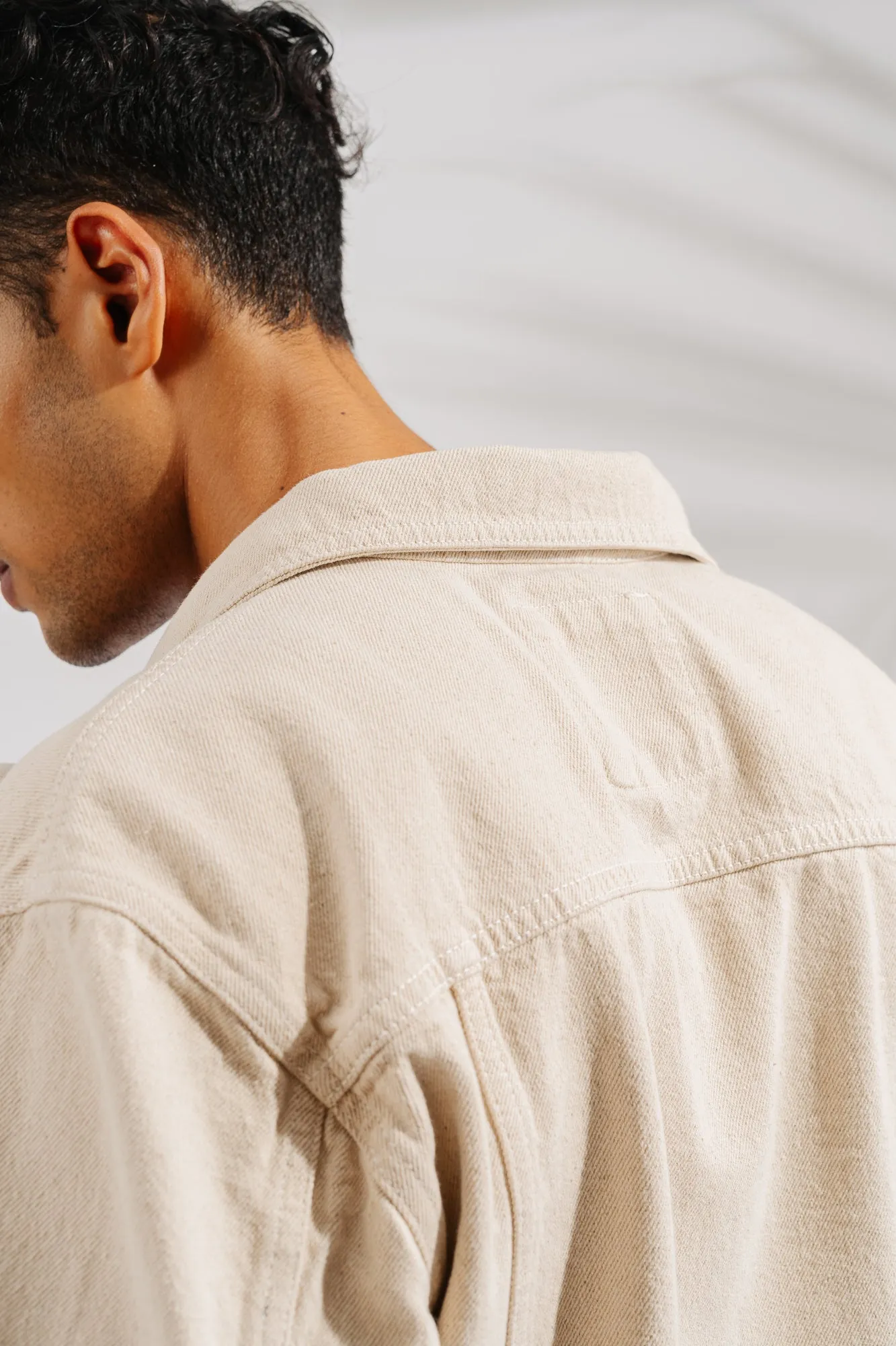 Ecru Classic Men's Trucker Jacket