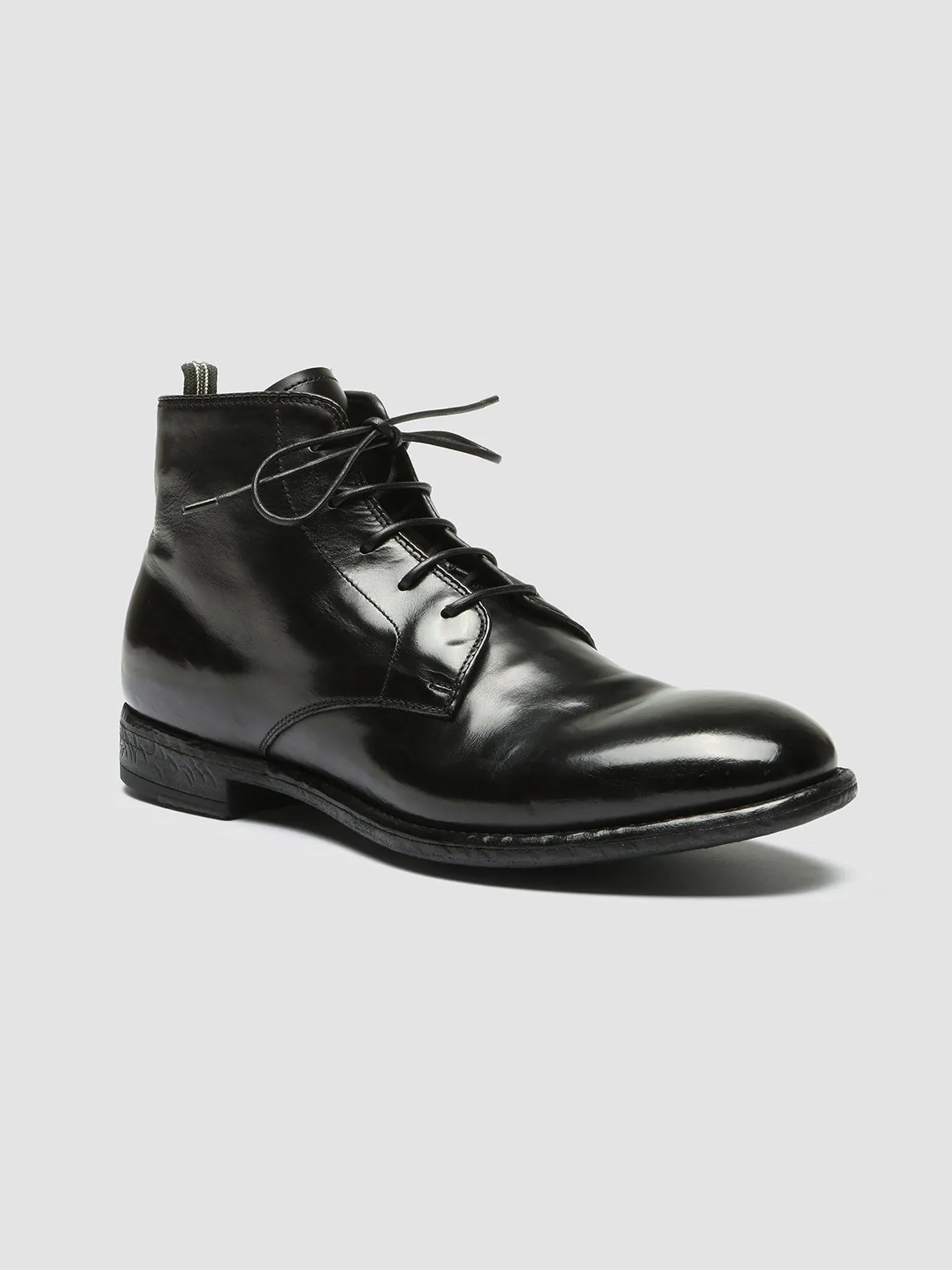 EMORY 023 - Black Leather Ankle Boots