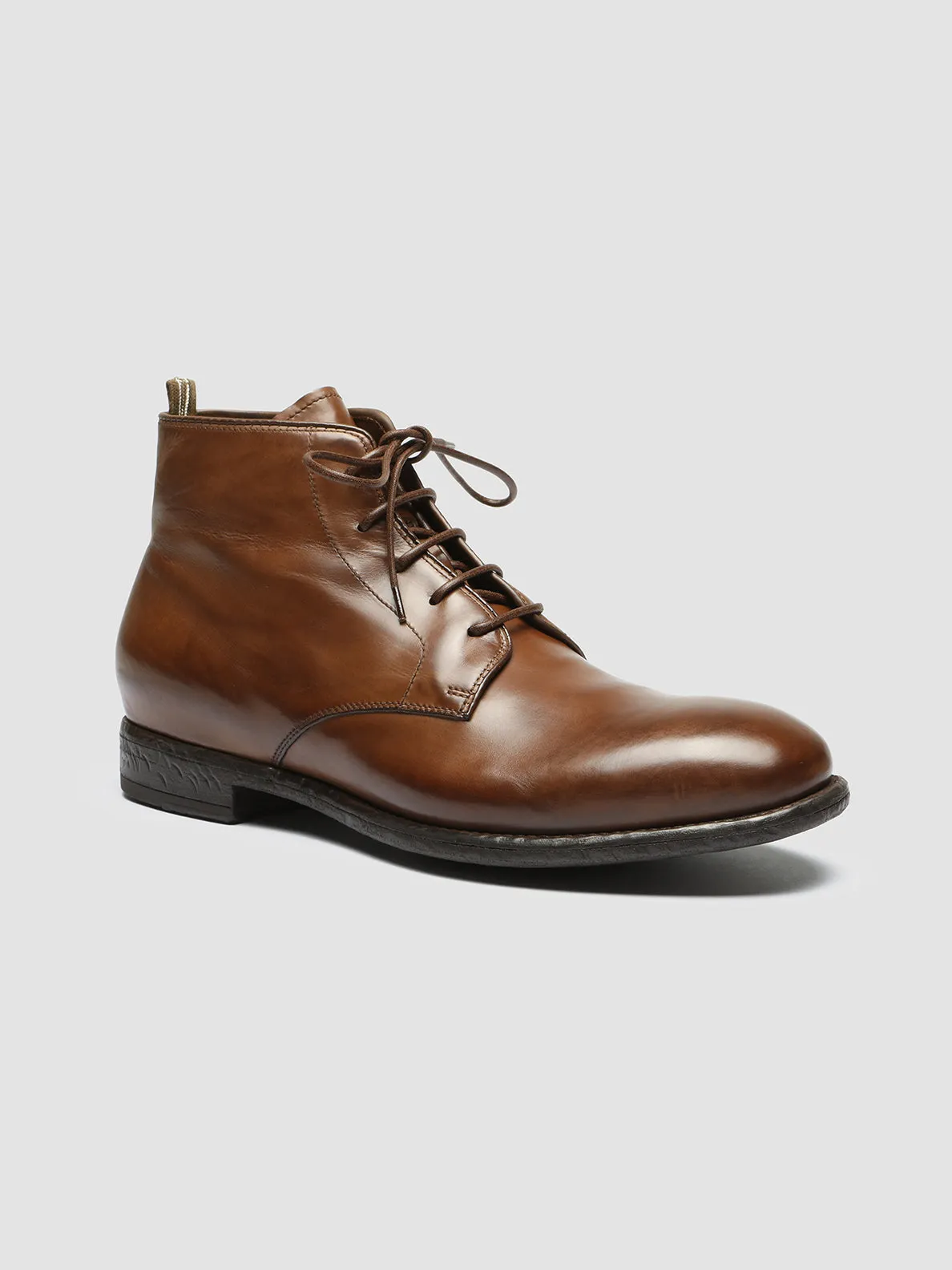 EMORY 023 - Brown Leather Ankle Boots