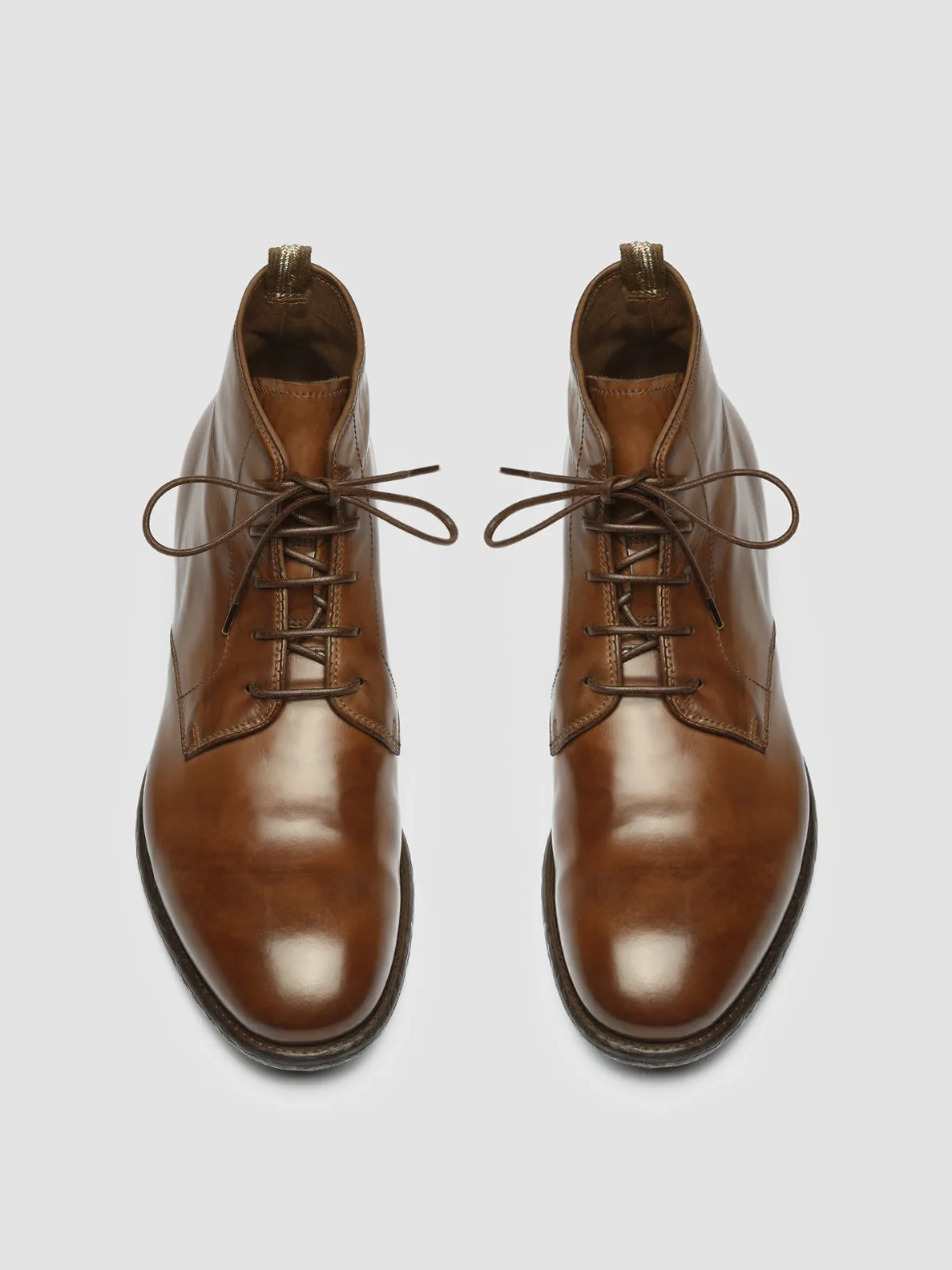 EMORY 023 - Brown Leather Ankle Boots