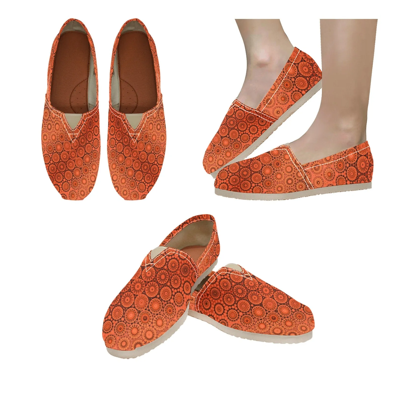 Espadrilles Canvas Orange Sunset