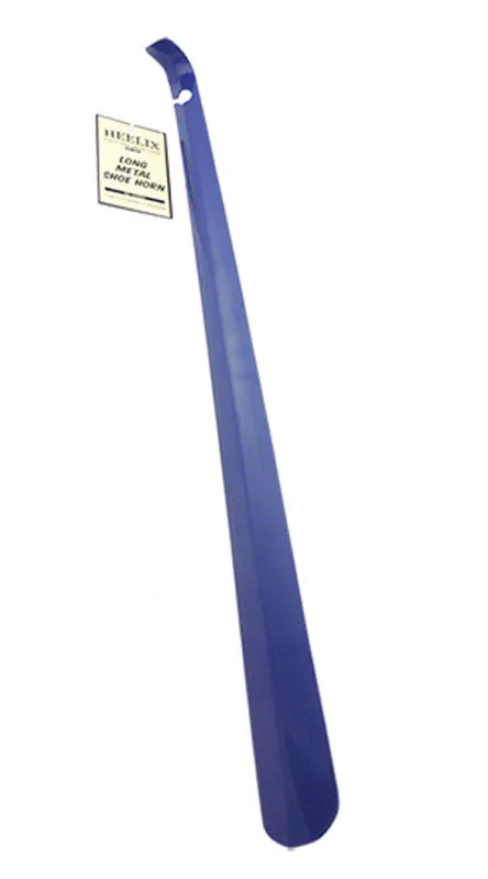 HEELIX 23" METAL SHOE HORN WITH HOOK GRIP