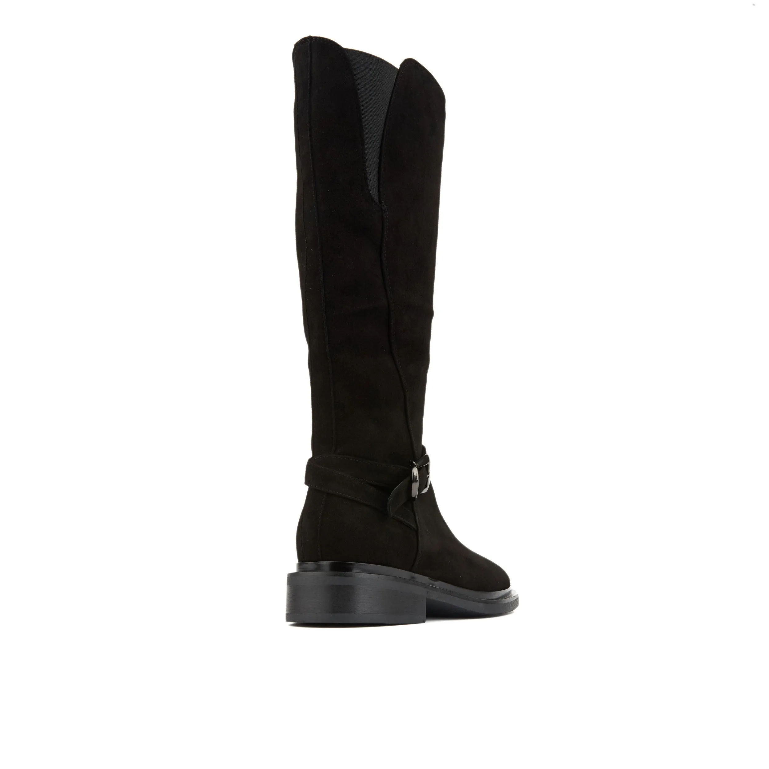 Jamie - Black - Women's leather knee high riding boots with rounded toe