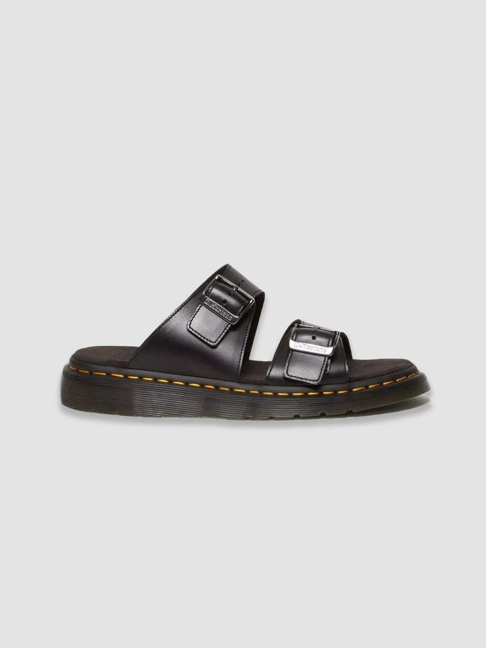 Josef Analine Leather Buckle Slide Sandals