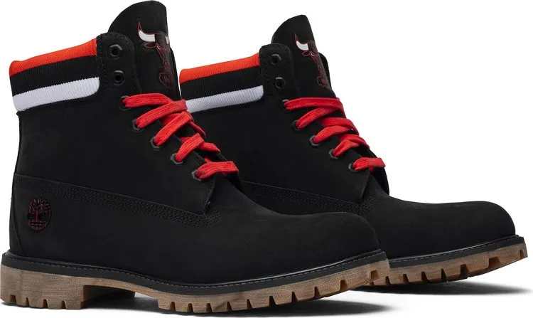 NBA x Mitchell and Ness x 6 Inch Classic Premium Boot Chicago Bulls, black