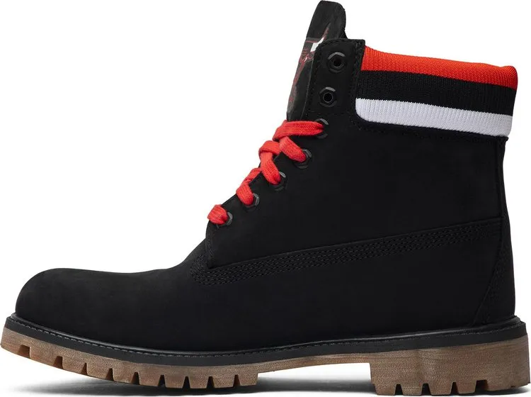 NBA x Mitchell and Ness x 6 Inch Classic Premium Boot Chicago Bulls, black