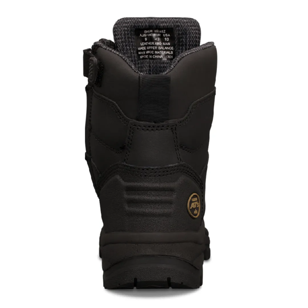 O55345Z   Oliver Men's Zip Sided Safety Boots- Black