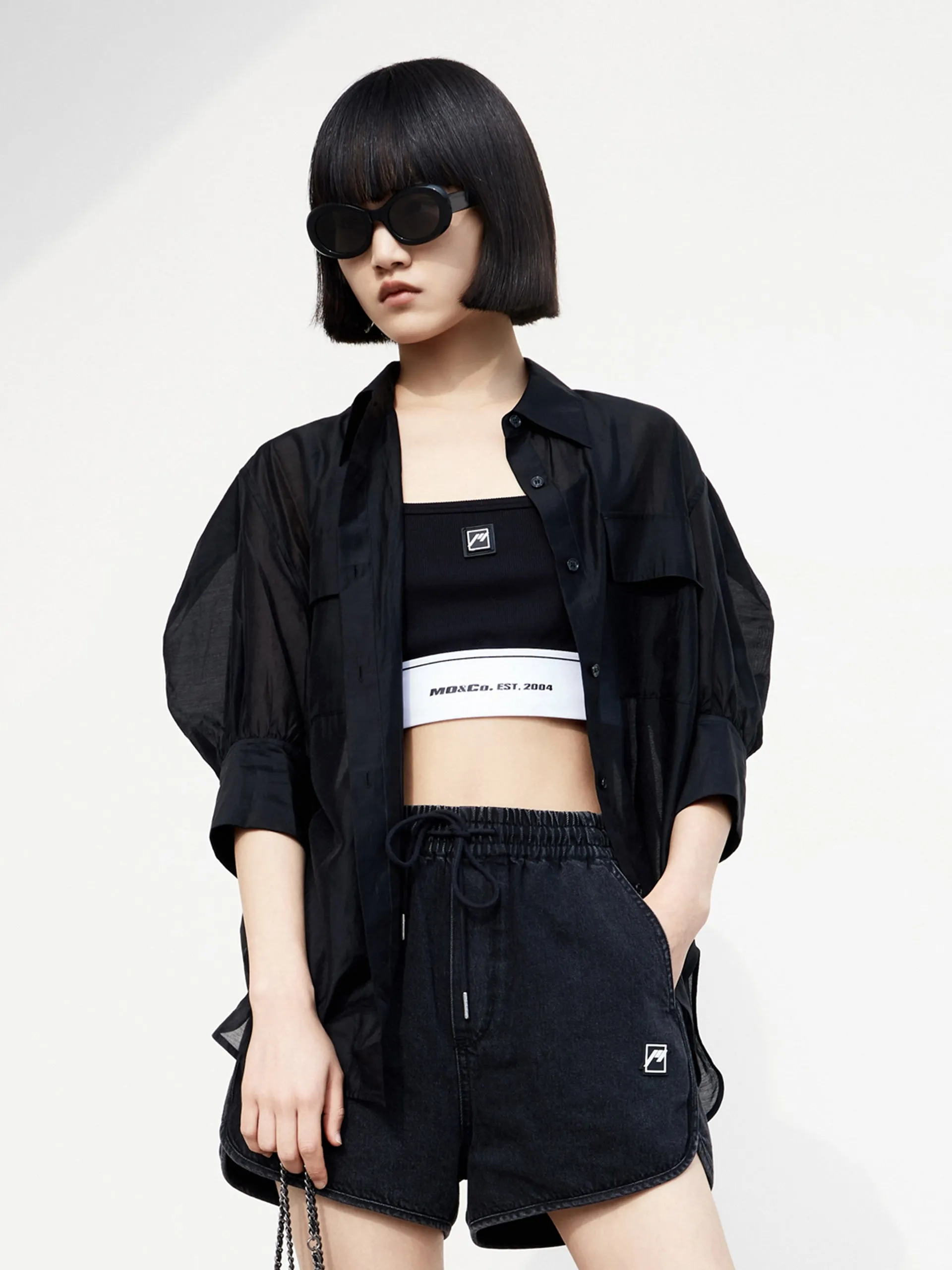 Puff Sleeve Pocket Shirt