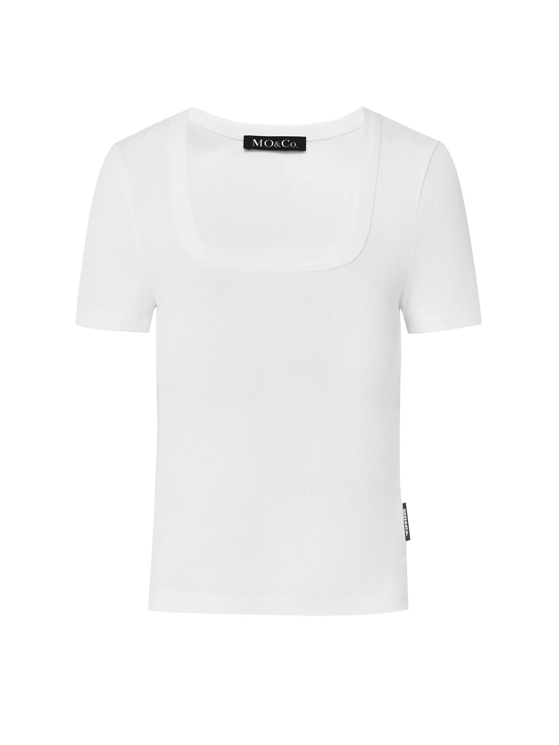 Ribbed Textured Slim Fit T-shirt