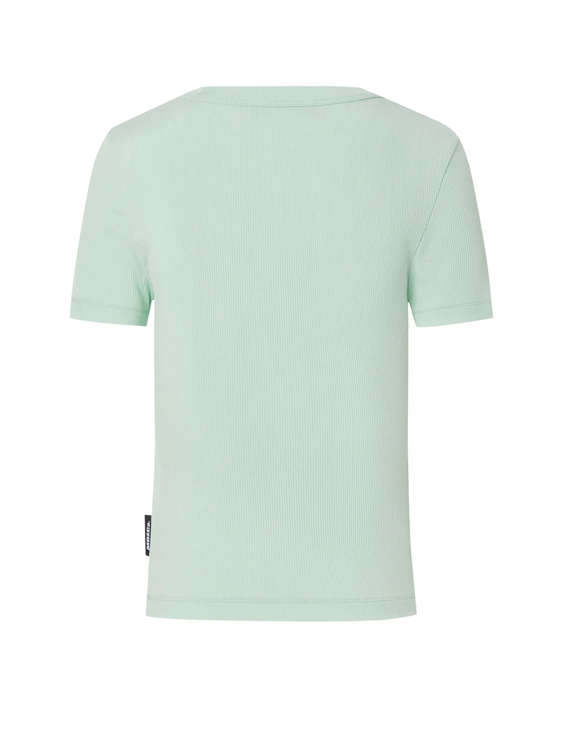 Ribbed Textured Slim Fit T-shirt