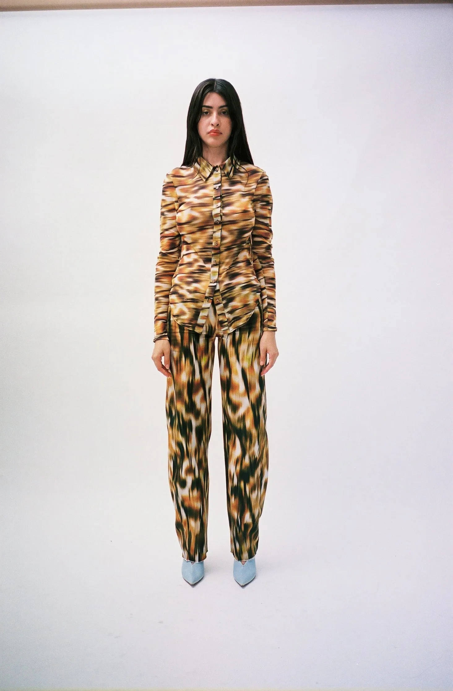 Savanna Mesh Button Down