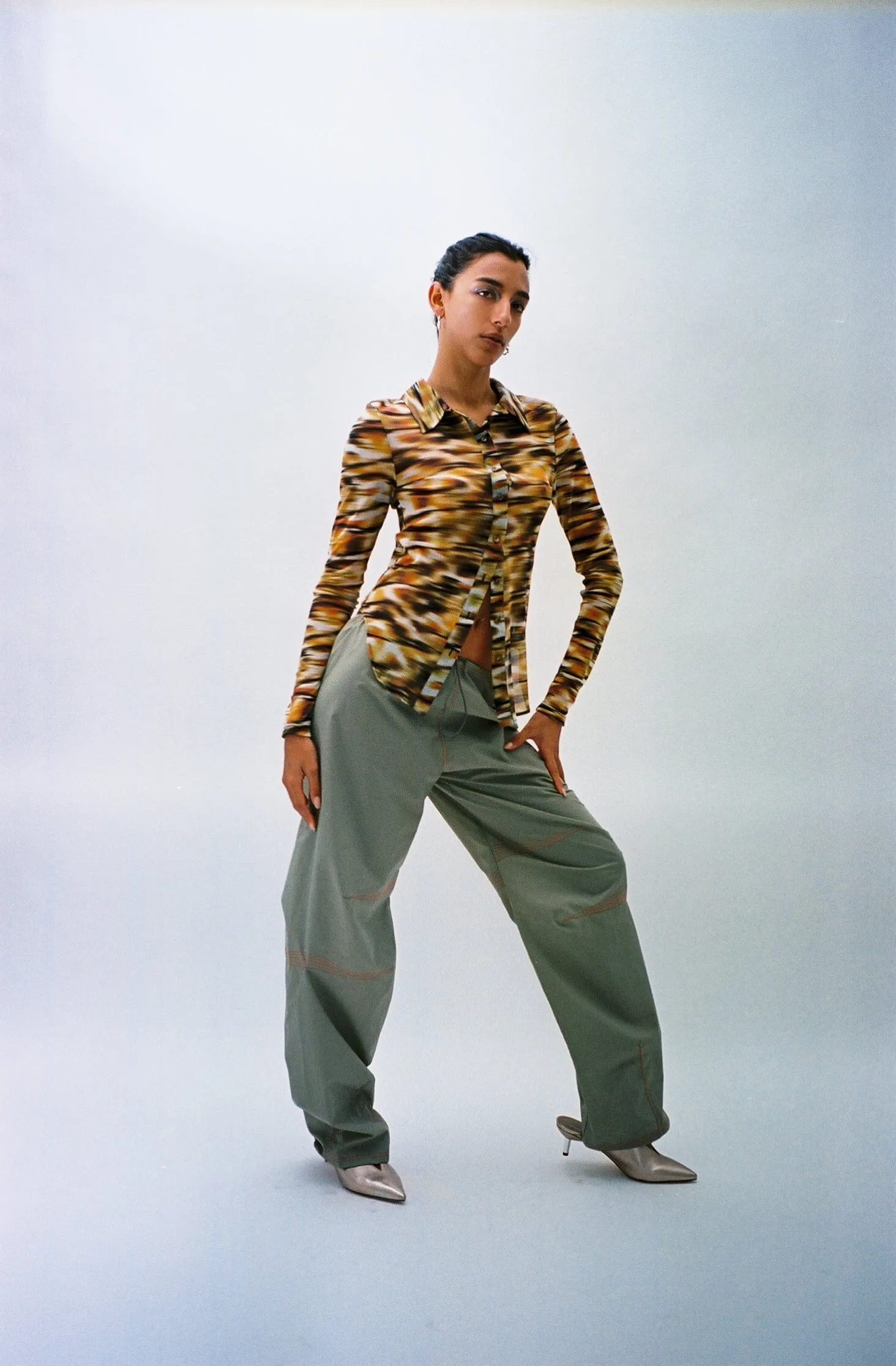 Savanna Mesh Button Down
