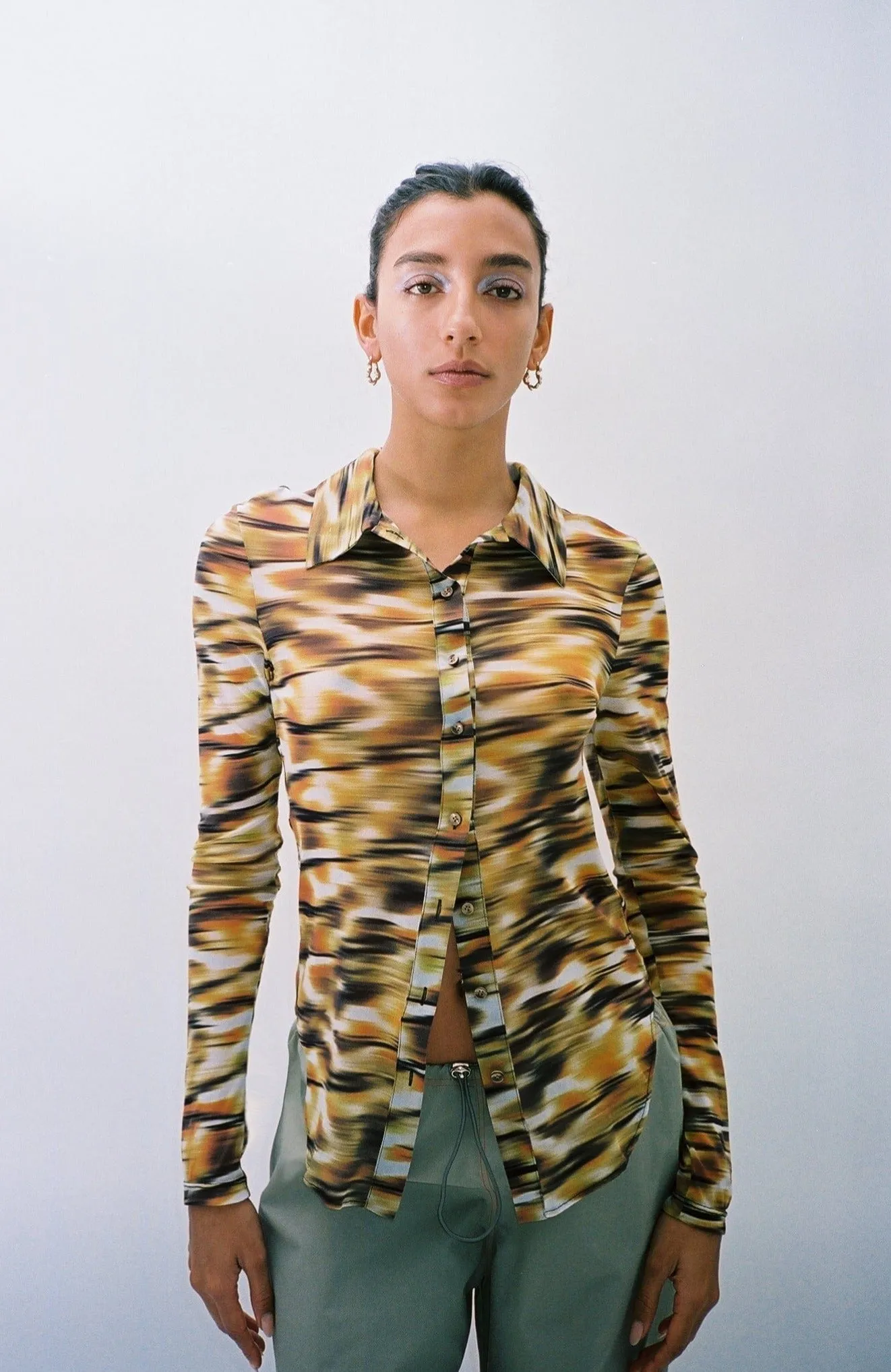 Savanna Mesh Button Down