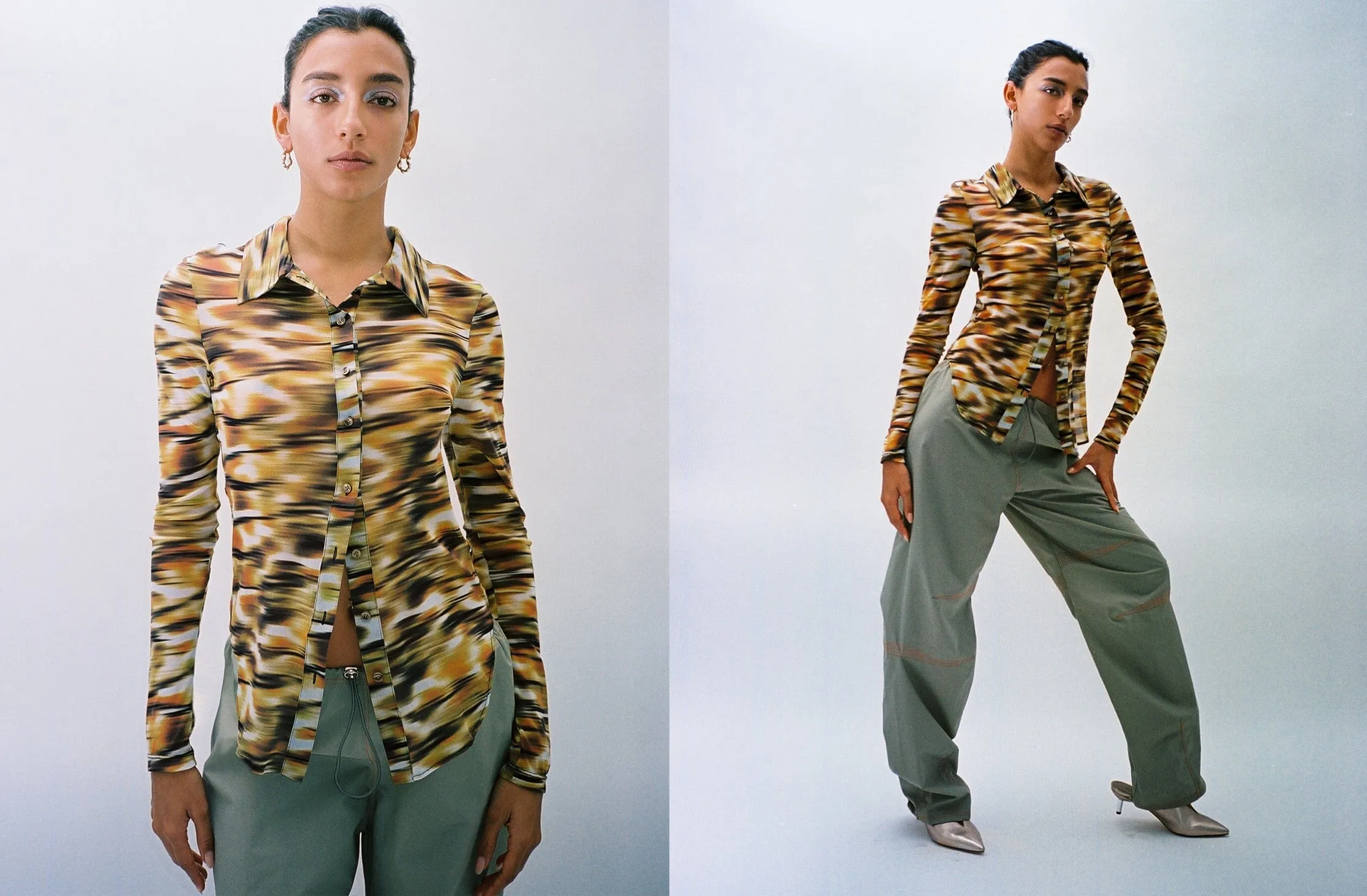 Savanna Mesh Button Down