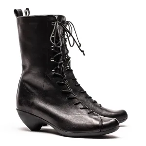 SS25_34 TANYA Smoke | Leather Boots
