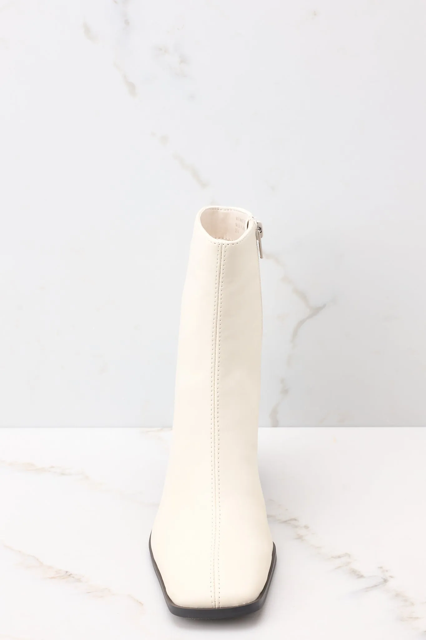 Swirl Around Beige Ankle Boots