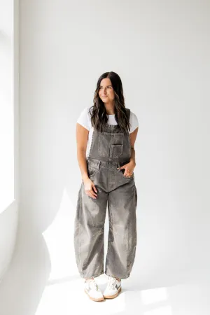 We The Free Good Luck Barrel Overall | Archive Grey
