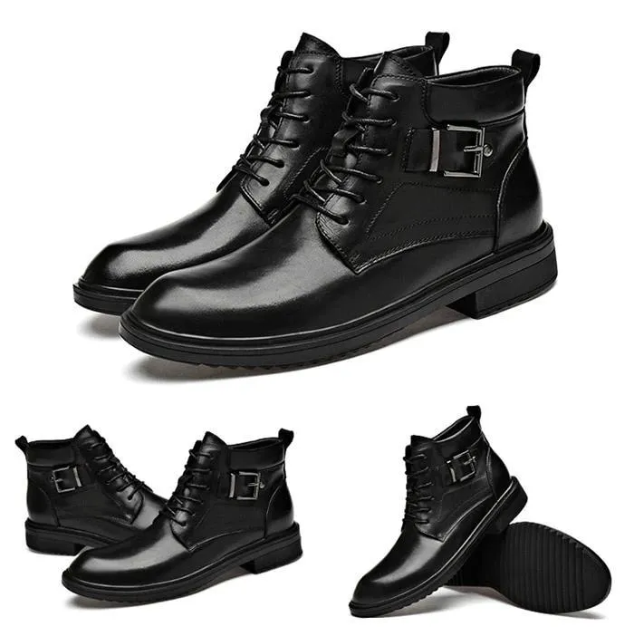 West Louis Hand Made Leather Classic Boots With Buckle