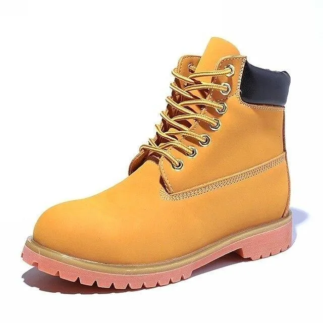 West Louis High Ankle Leather NYC Style Boots