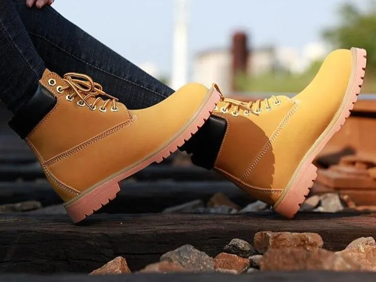 West Louis High Ankle Leather NYC Style Boots