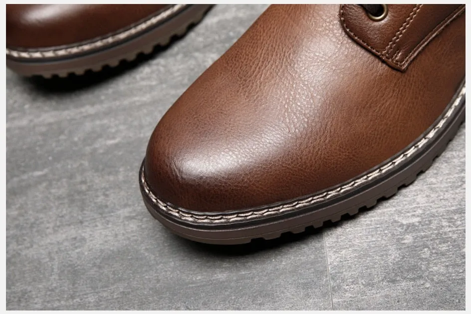 West Louis Luxury Handmade Leather Office Ankle Boots